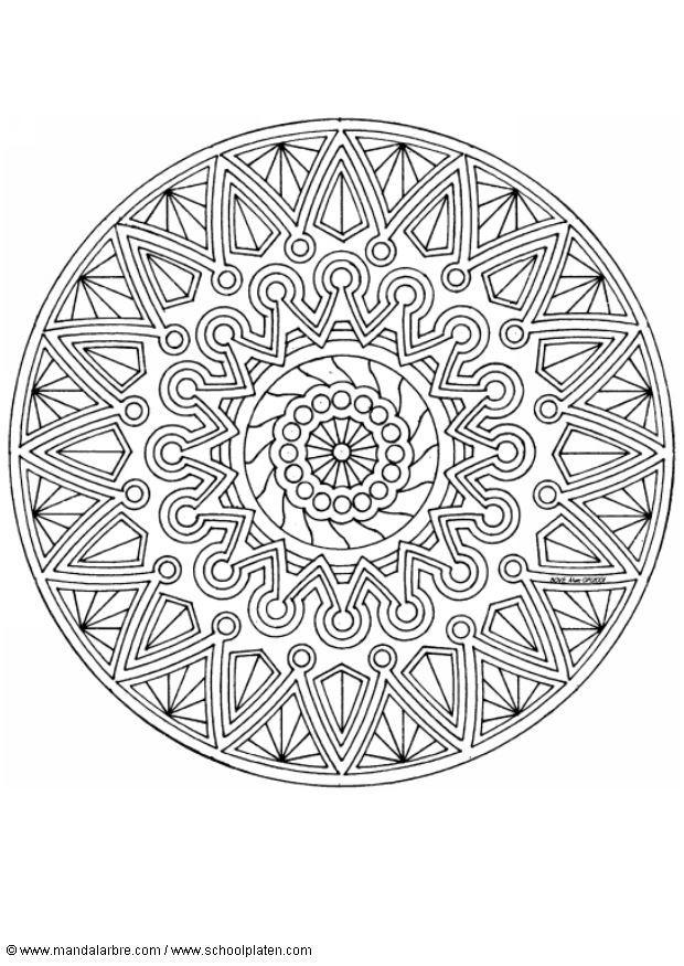 Dibujo para colorear mandalad3