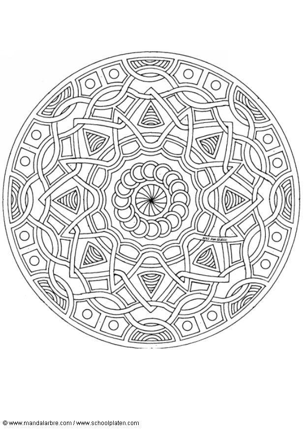 Dibujo para colorear mandalad5
