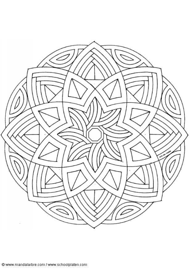 Dibujo para colorear mandalaq5