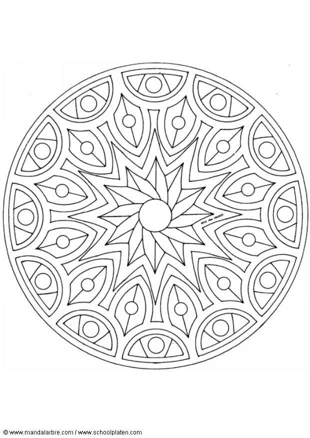 Dibujo para colorear mandalav2