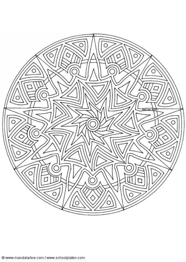 Dibujo para colorear mandalaw2