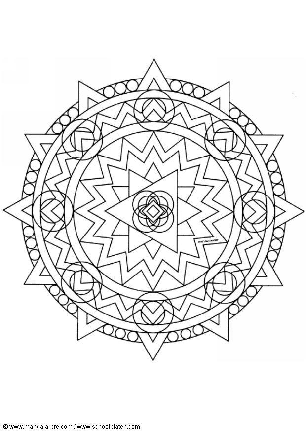 Dibujo para colorear mandalax3