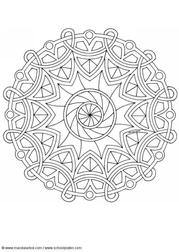 Dibujo para colorear mandalaz4