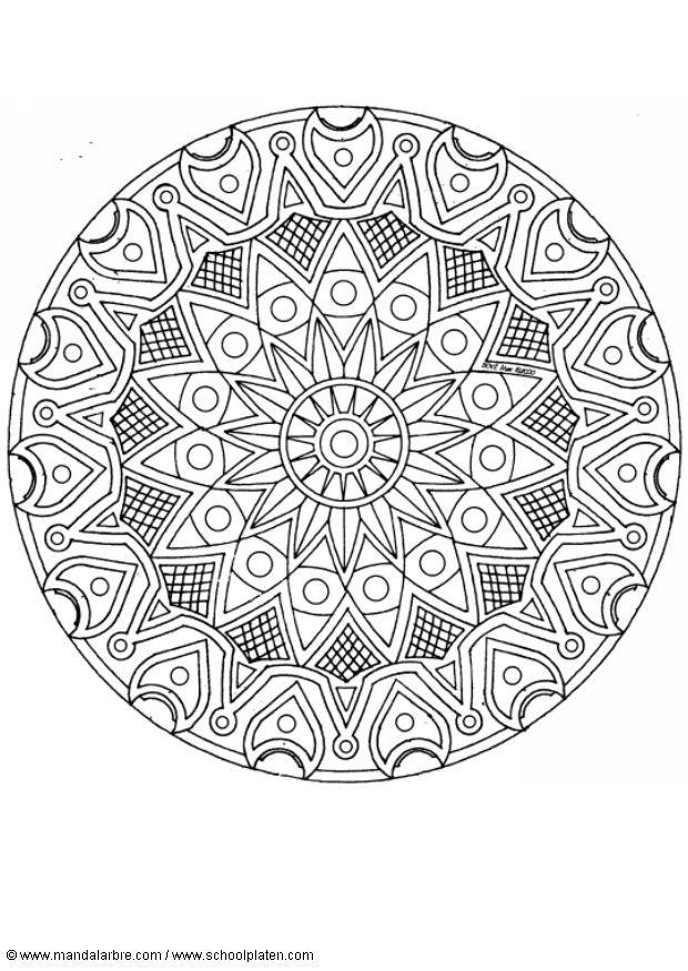 Dibujo para colorear mandalaz7z