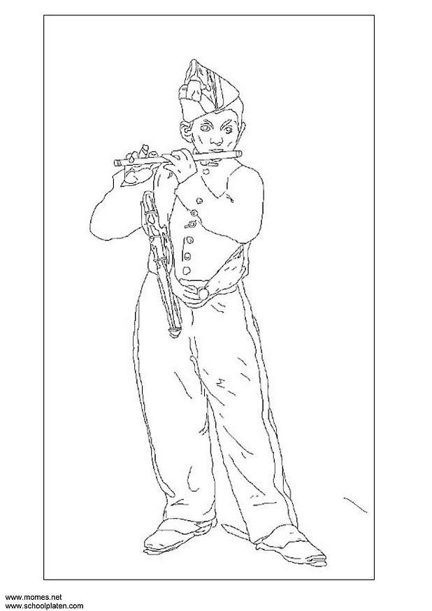 Dibujo para colorear manet