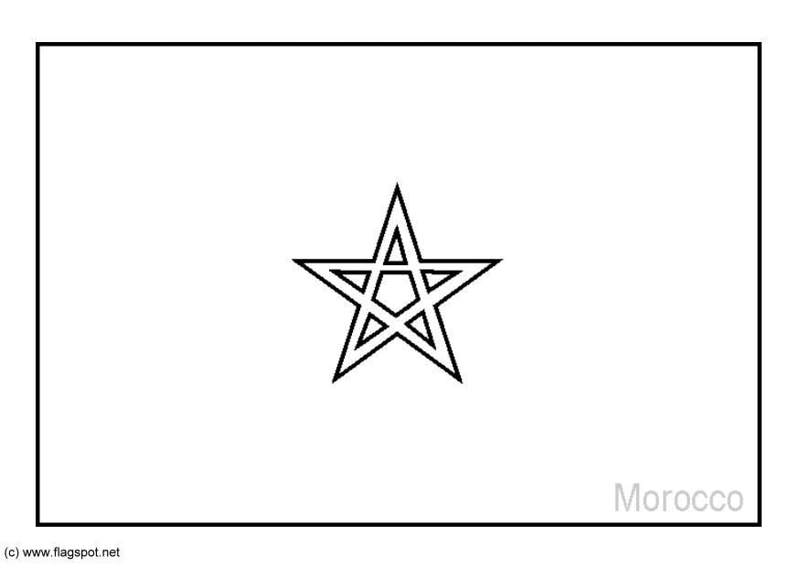 Dibujo para colorear marruecos