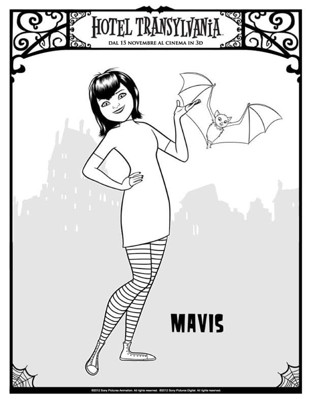 Dibujo para colorear mavis