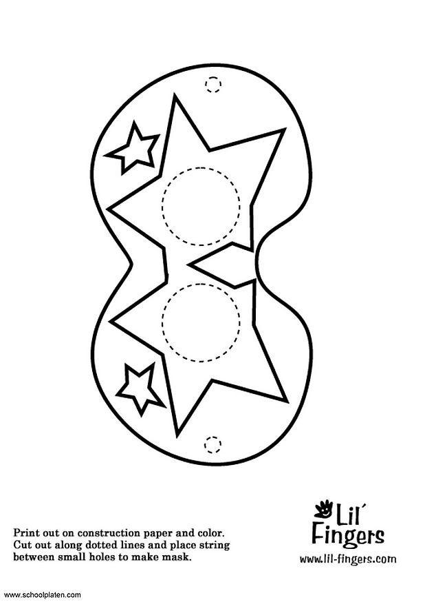 Dibujo para colorear mA¡scara