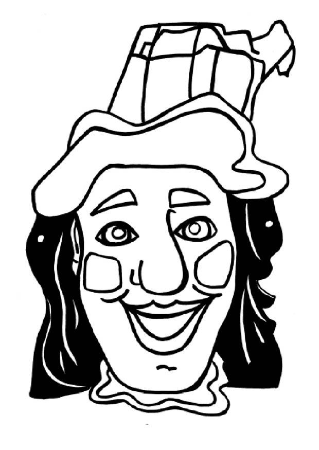 Dibujo para colorear mA¡scara jan klaassen