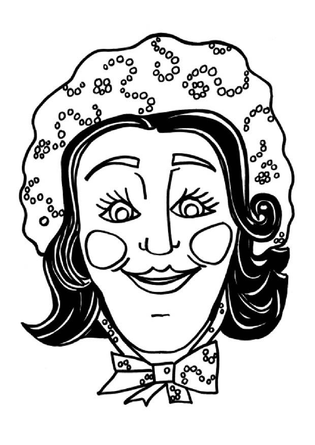 Dibujo para colorear mA¡scara katrijn