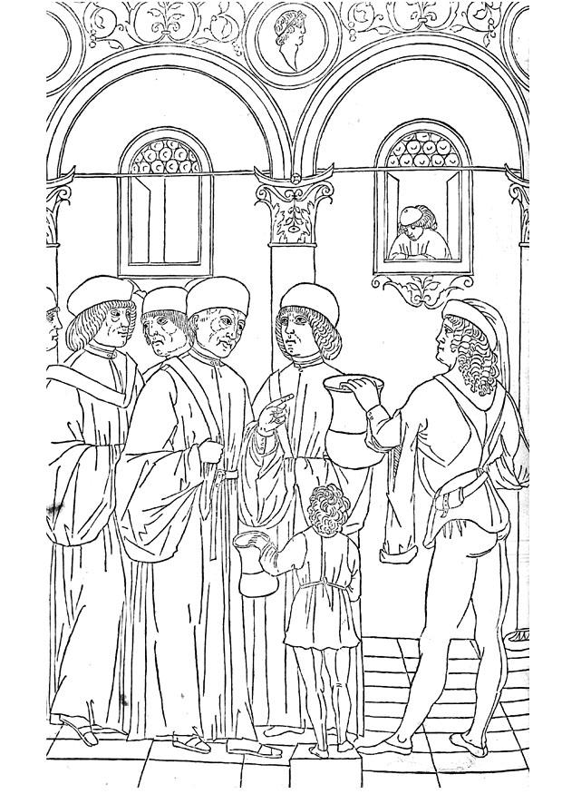 Dibujo para colorear mA©dico