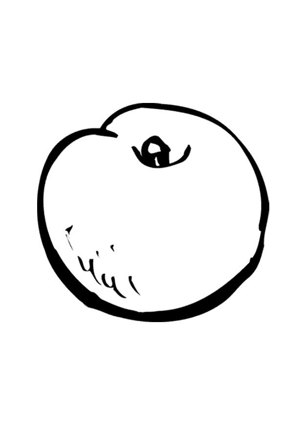 Dibujo para colorear melocotA³n