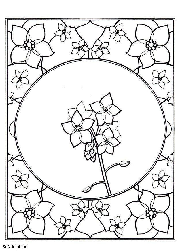 Dibujo para colorear miosotis