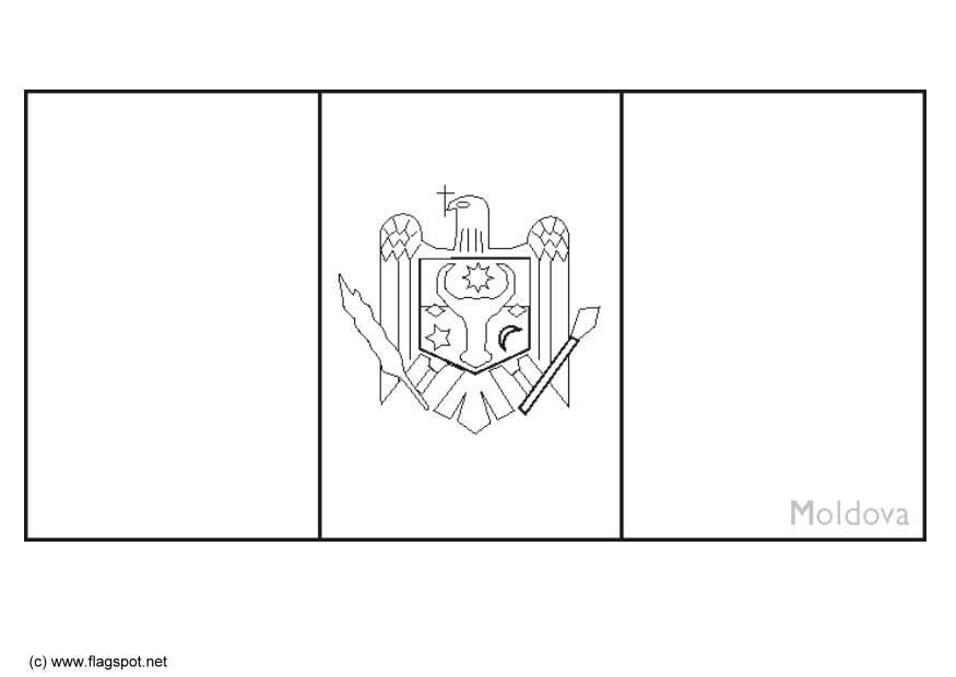 Dibujo para colorear moldavia