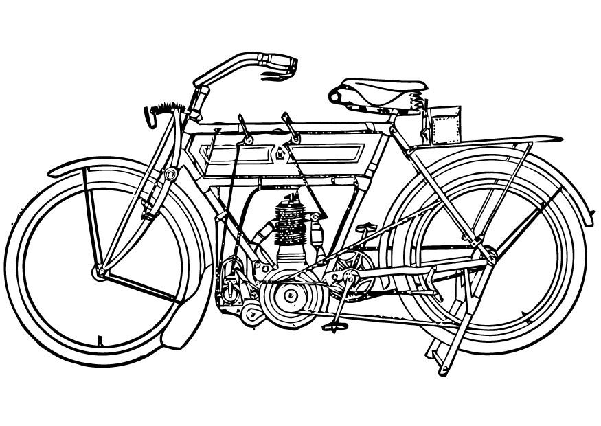Dibujo para colorear motocicleta