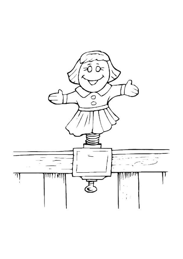 Dibujo para colorear muneca