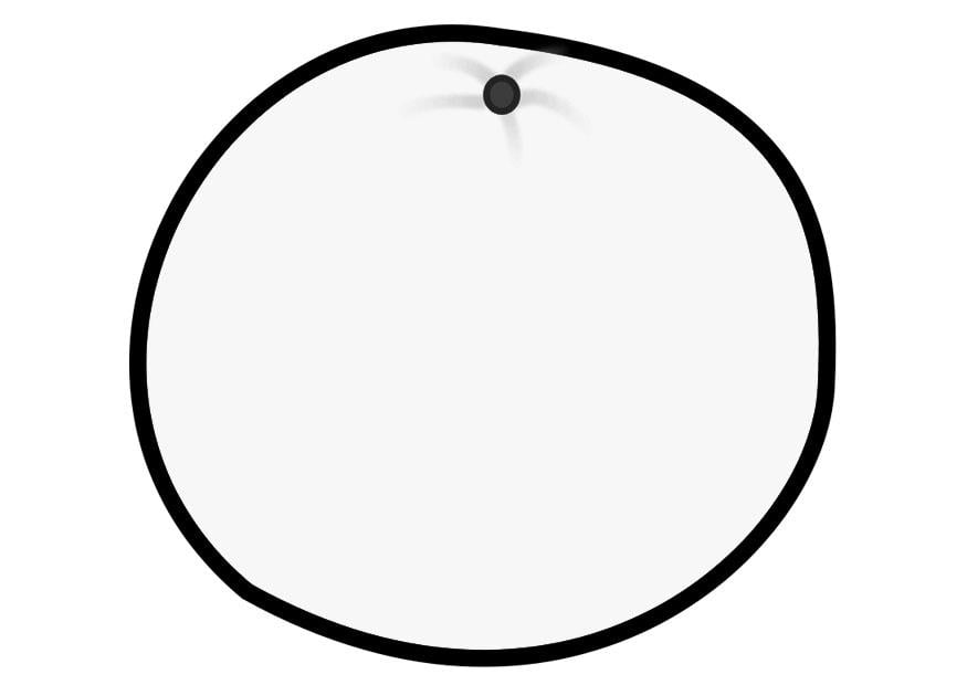 Dibujo para colorear naranja