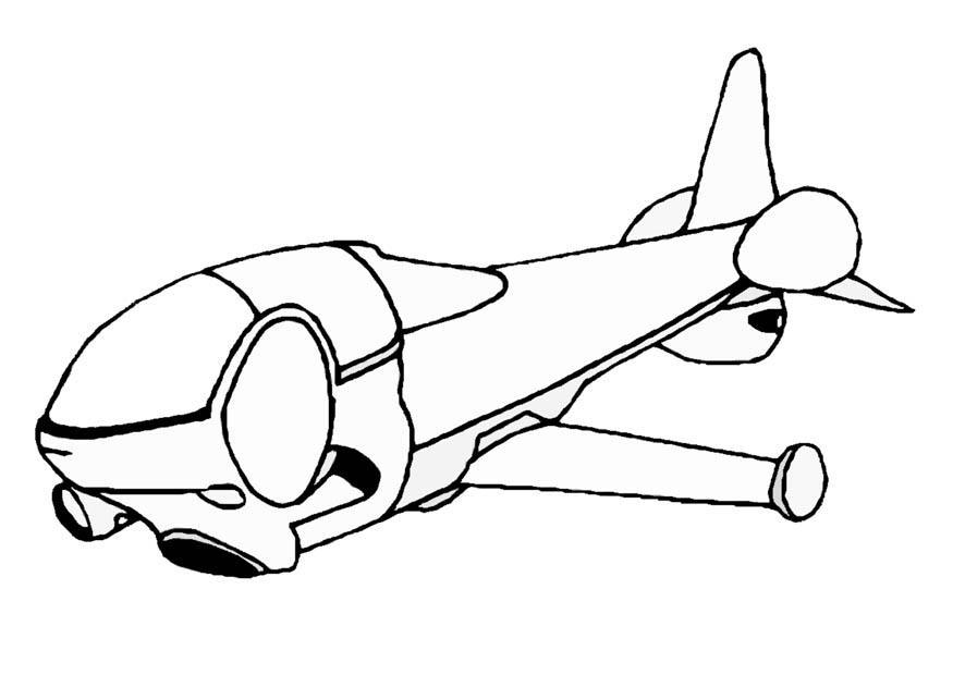 Dibujo para colorear nave espacial