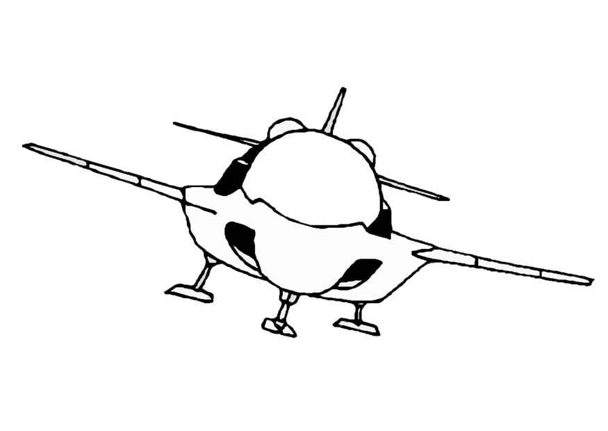 Dibujo para colorear nave espacial