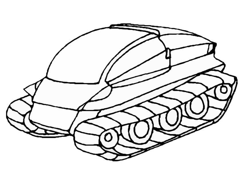 Dibujo para colorear nave espacial
