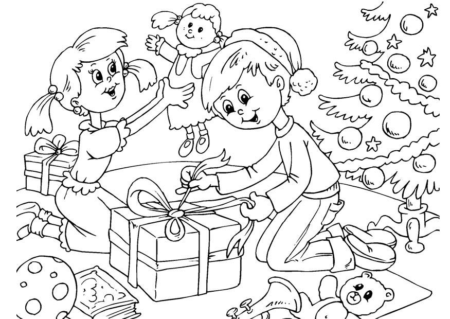 Dibujo para colorear navidad