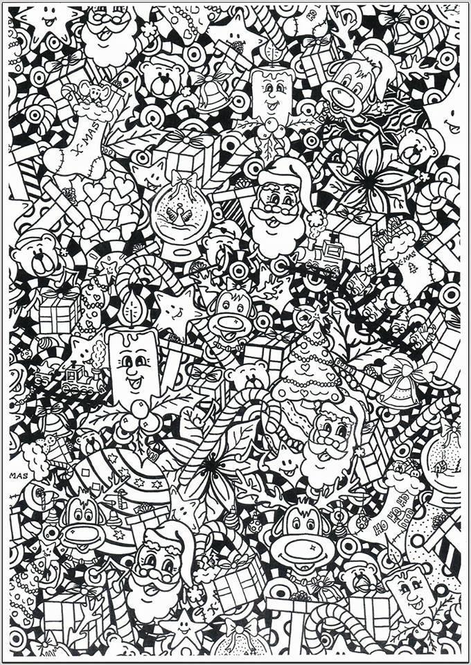 Dibujo para colorear navidad