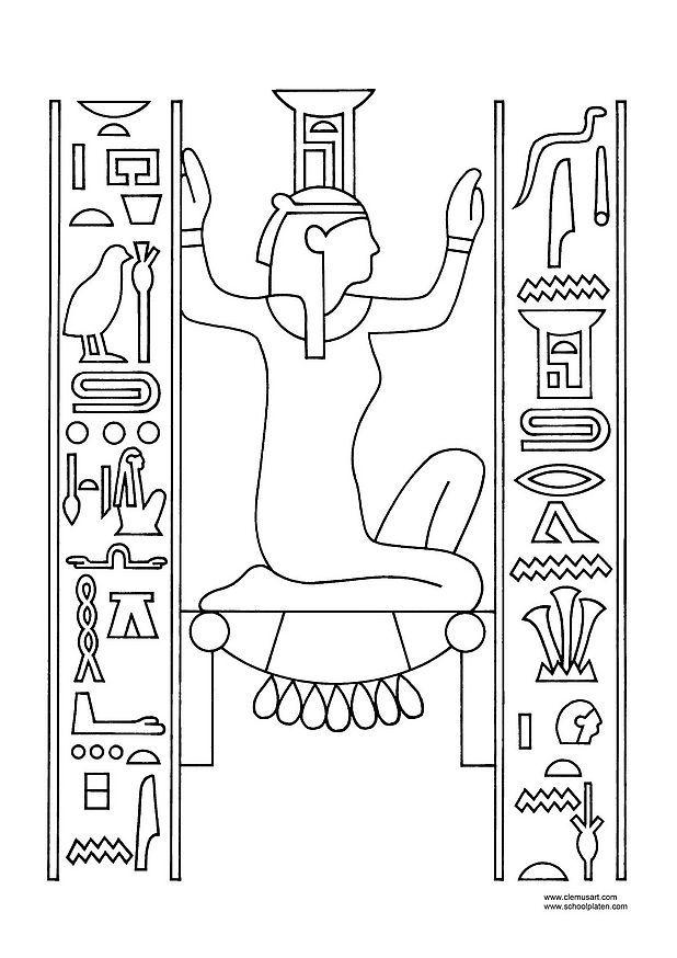 Dibujo para colorear neftis
