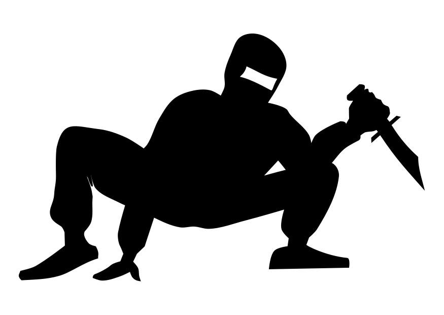 Dibujo para colorear ninja