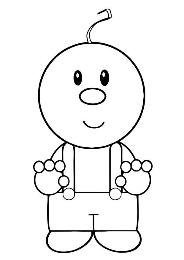 Dibujo para colorear nino