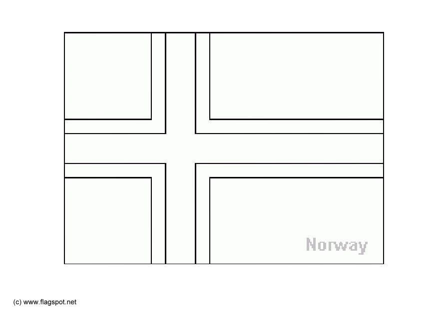 Dibujo para colorear noruega