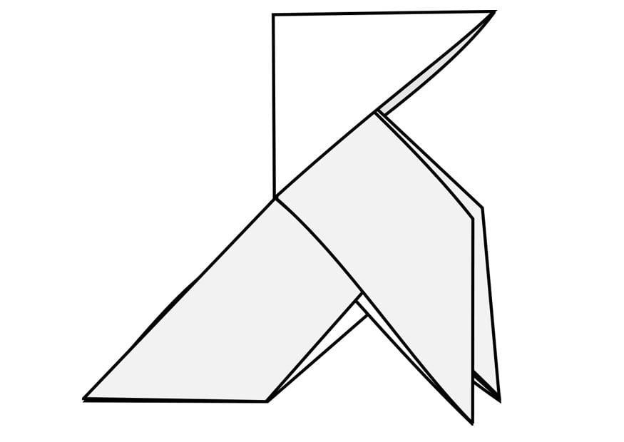 Dibujo para colorear origami