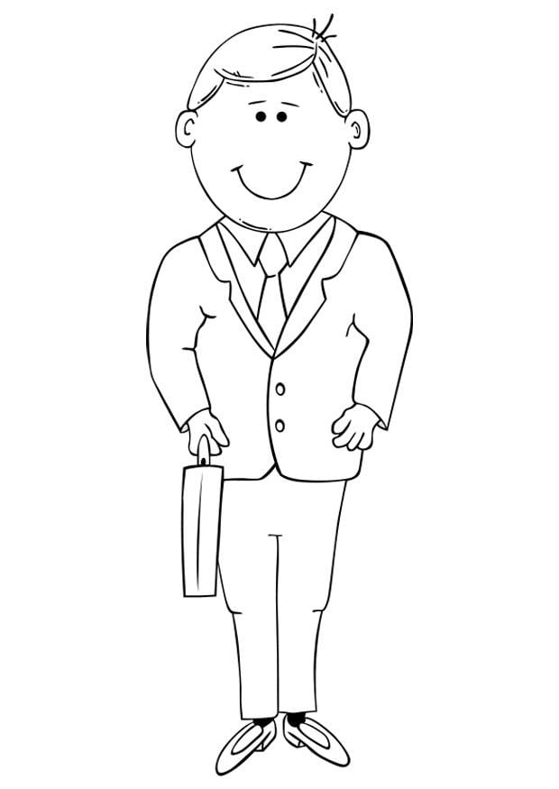 Dibujo para colorear padre