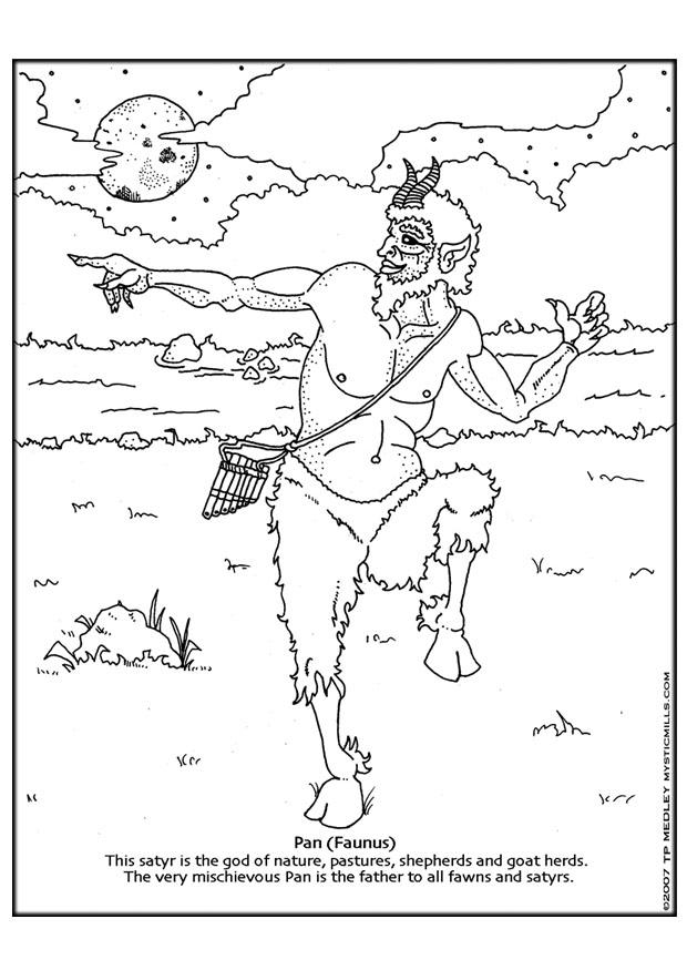 Dibujo para colorear pan