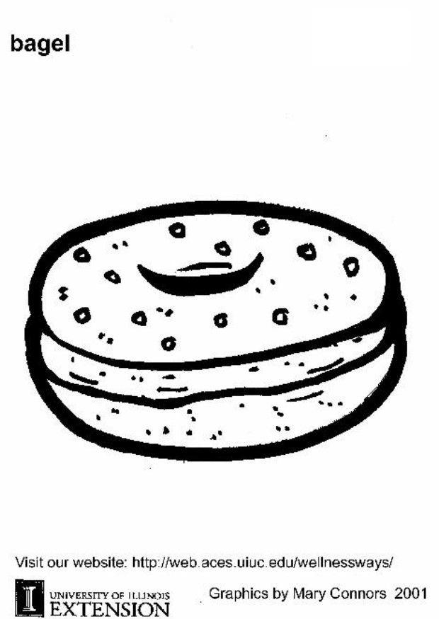 Dibujo para colorear pan A¡cido