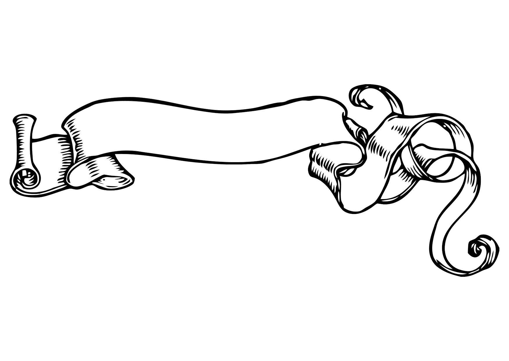 Dibujo para colorear pancarta