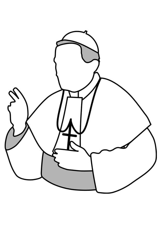 Dibujo para colorear papa