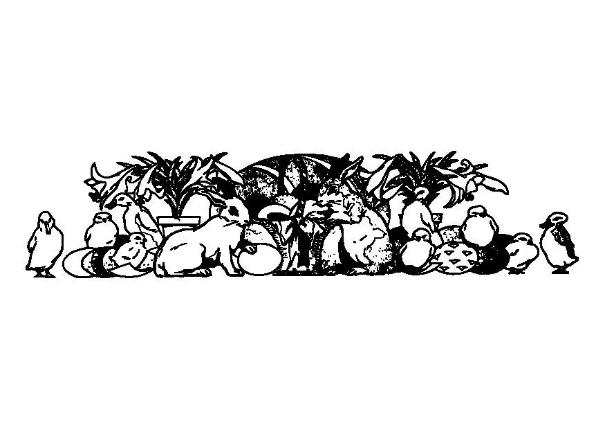 Dibujo para colorear pascua