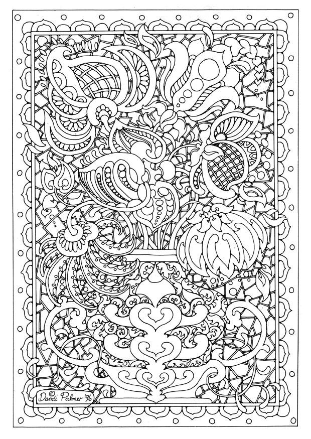Dibujo para colorear patrA³n