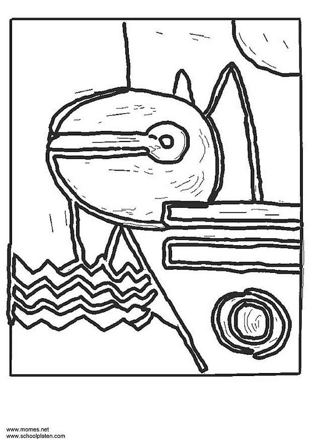 Dibujo para colorear paul klee