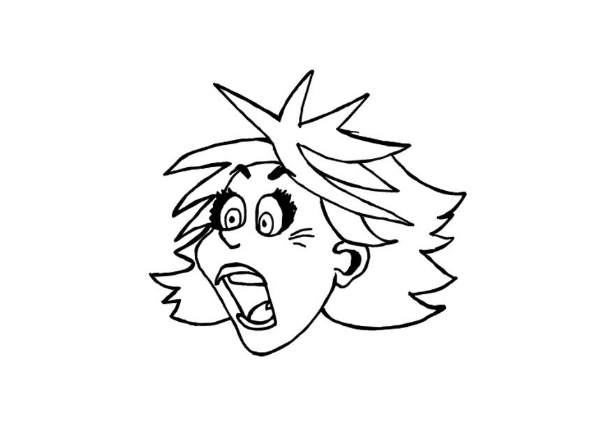Dibujo para colorear pA¡nico