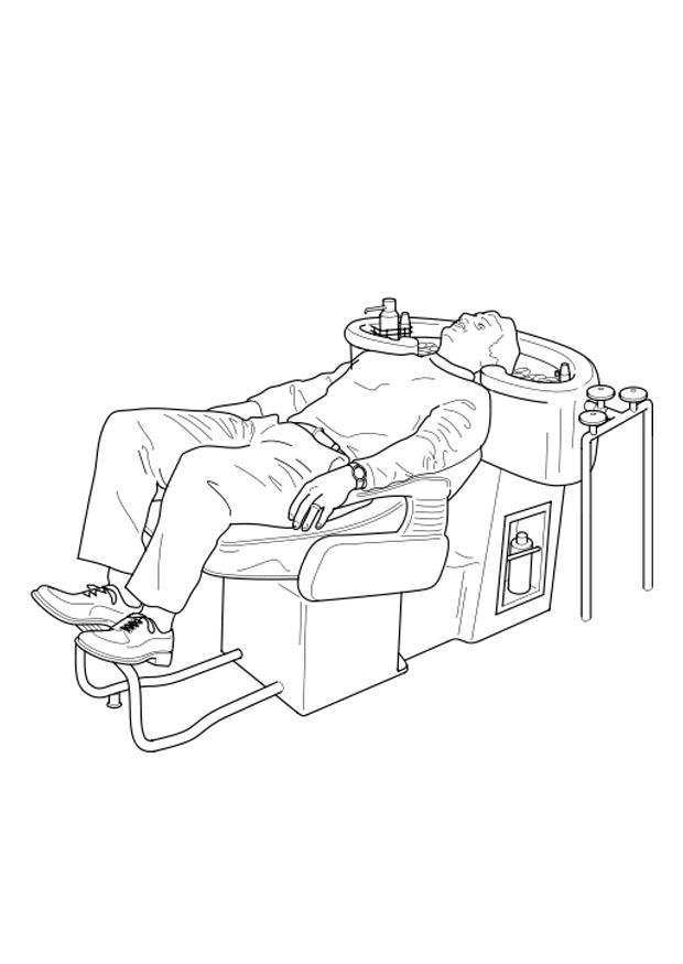 Dibujo para colorear peluquerA­a