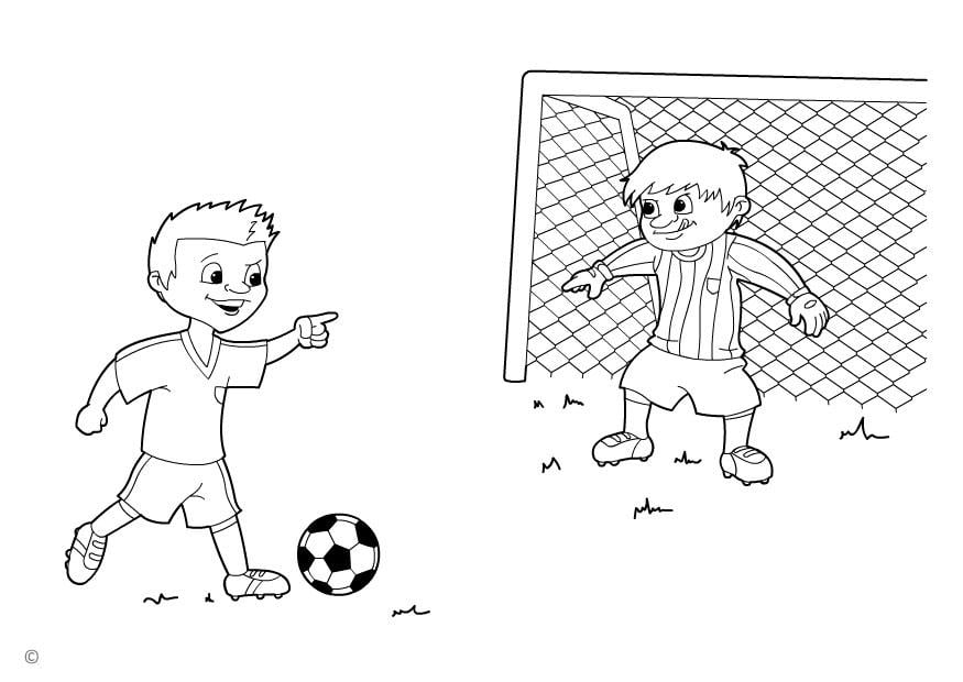 Dibujo para colorear penalty