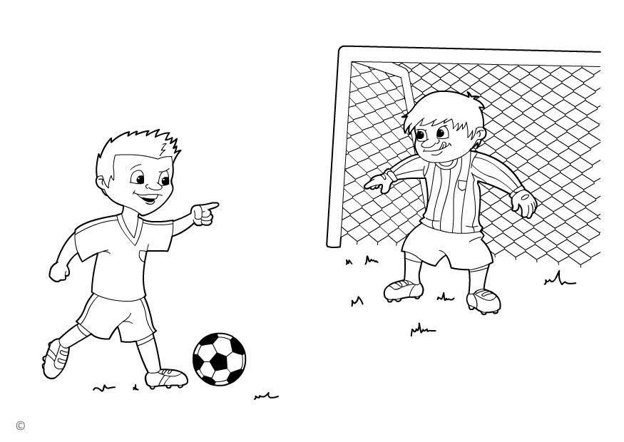 Dibujo para colorear penalty