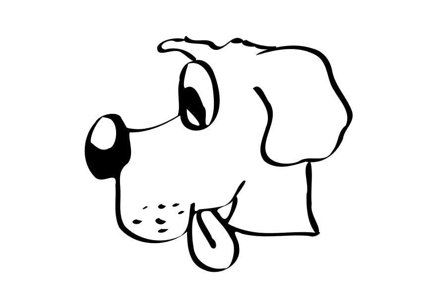 Dibujo para colorear perro