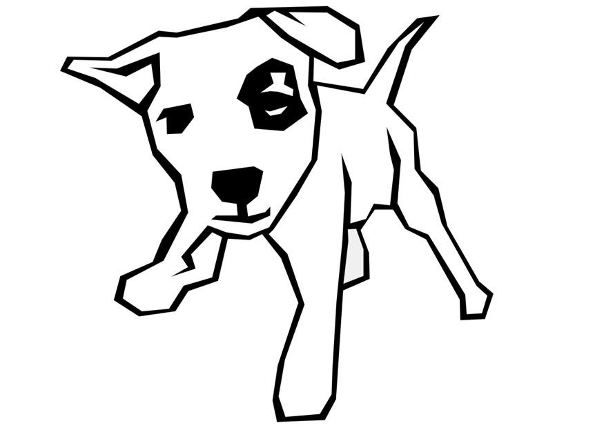 Dibujo para colorear perro