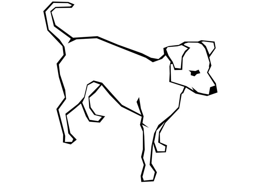Dibujo para colorear perro