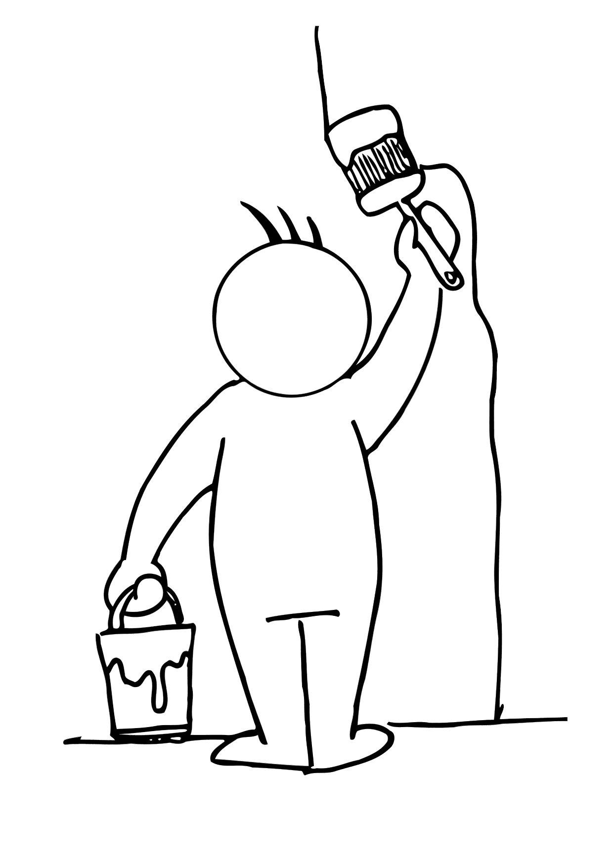 Dibujo para colorear pintar