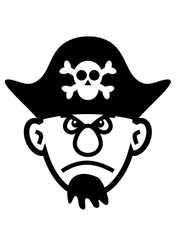 Dibujo para colorear pirata