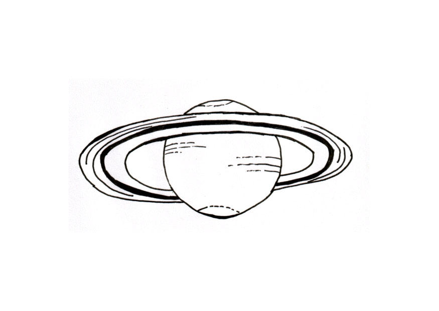 Dibujo para colorear planeta