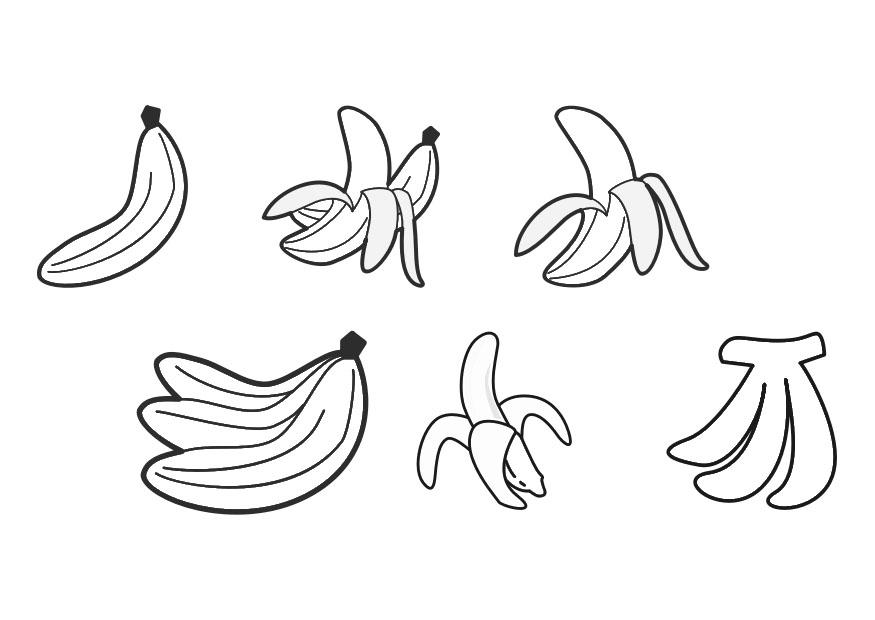 Dibujo para colorear plA¡tanos